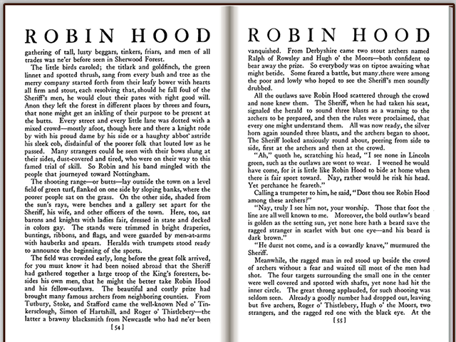 Bold Robin ood and-His Outlaw Band Book Pages