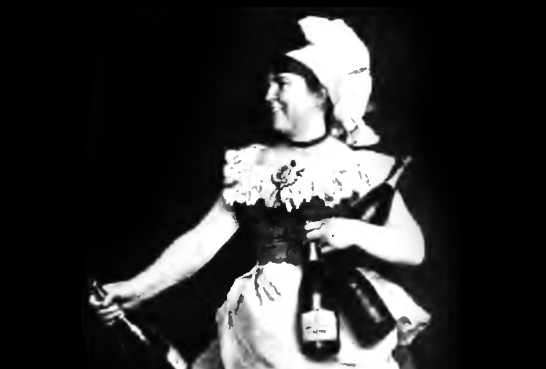 Lady with Chianti Wine