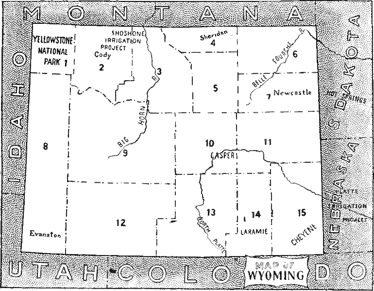 Wyoming Map