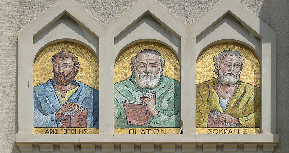 Aristotle, Plato and Socrates
