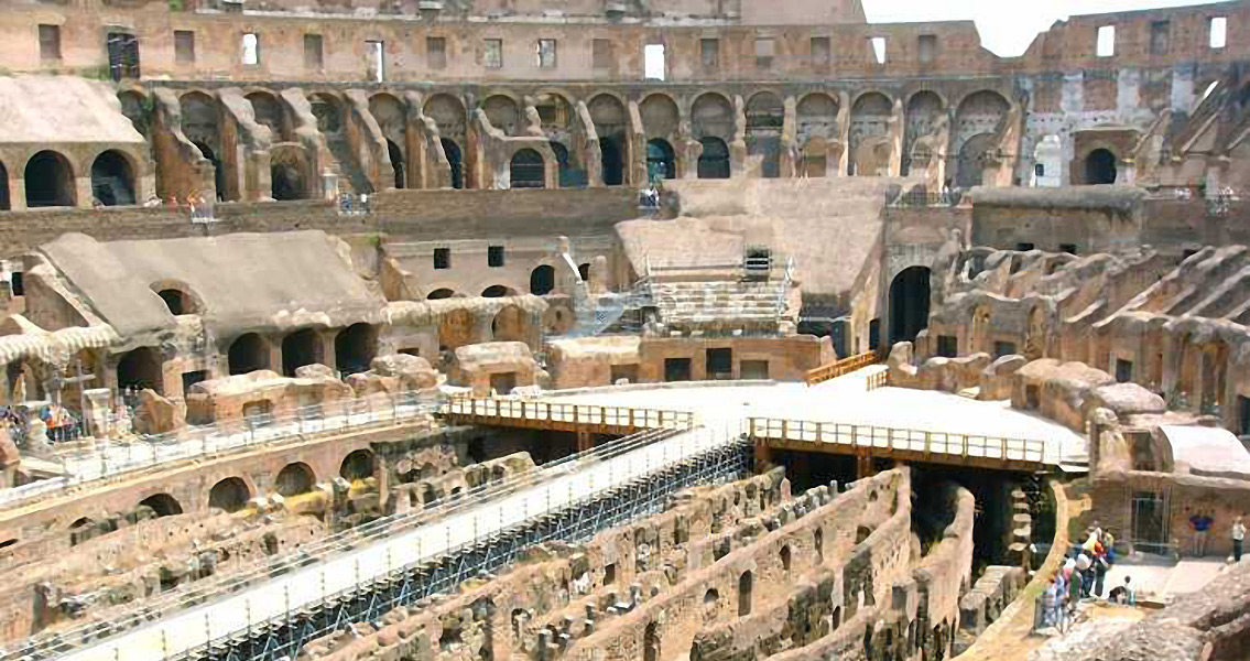 Restoration Project Finds Red Numbers in The Colosseum