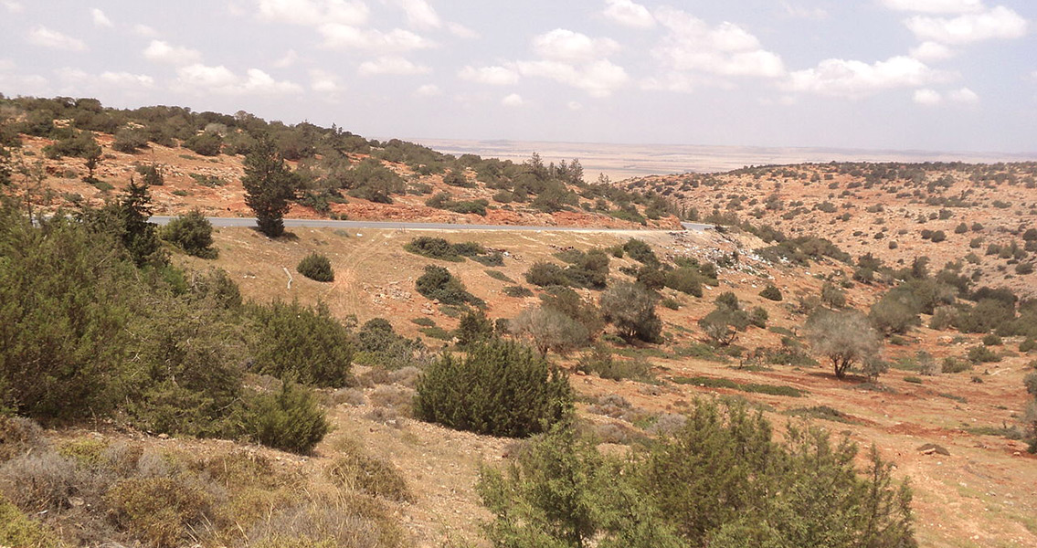Al Marj escarpment in Libya