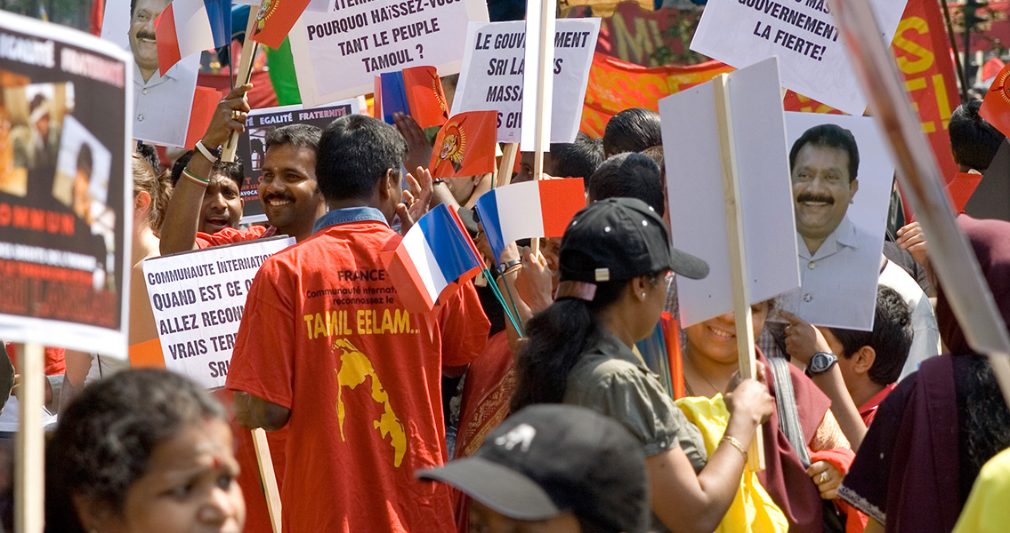 Tamil Tiger Protest in Paris, 2007