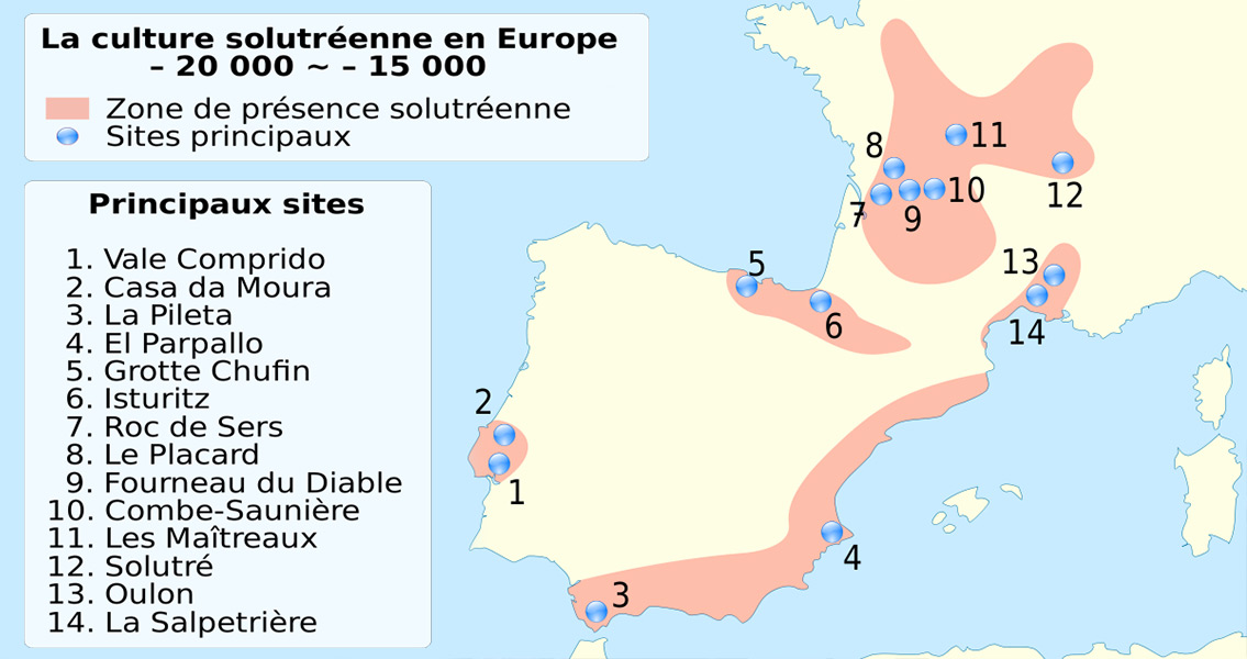 Homo sapiens in Europe. between 22,000 and 17,000 years ago