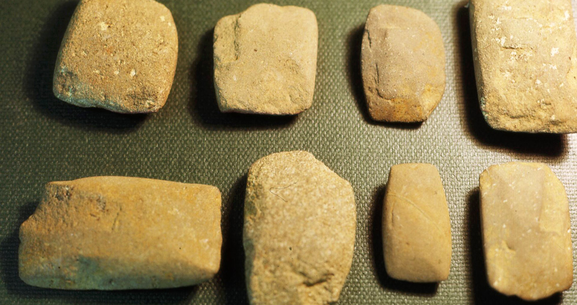 Prehistoric dolerite celts from archaeological excavations at Kamabai Rock Shelter, Sierra Leone