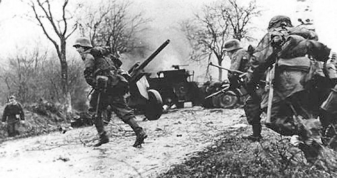 German Troops at the Battle of the Bulge