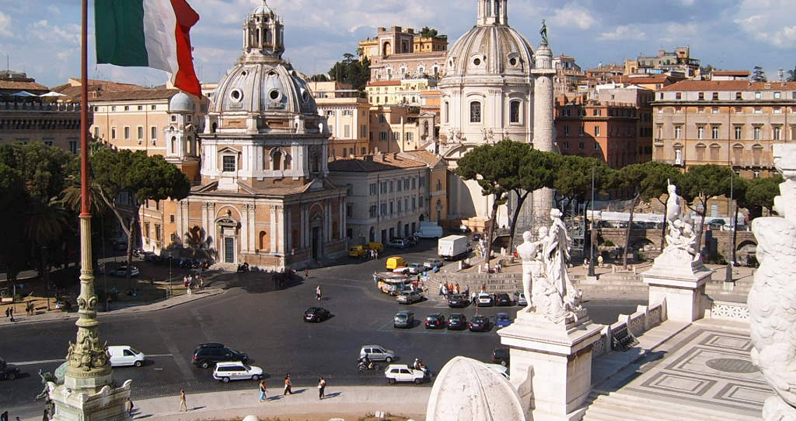 Rome view gianicolo