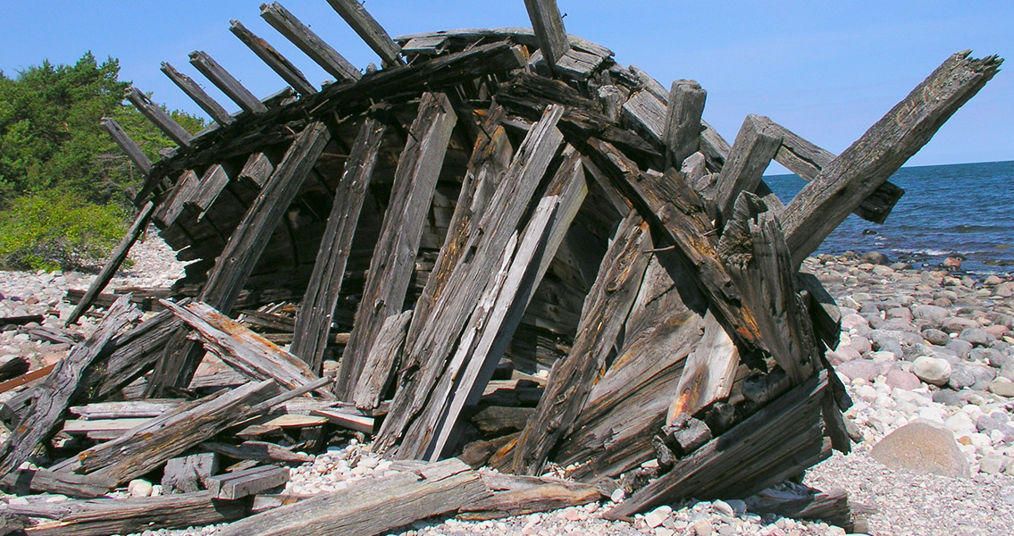 Swiks, a shipwreck on Öland,Sweden