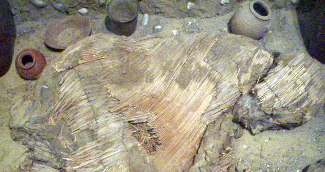 Recreation of a predynastic burial