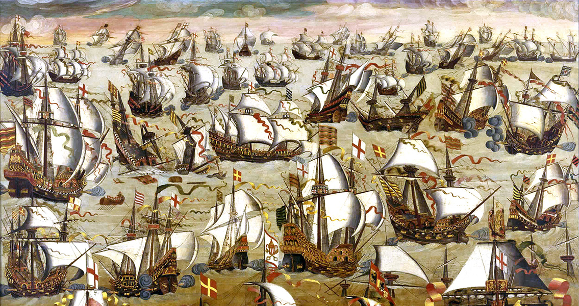 Spanish Armada Sets Sail From Corunna