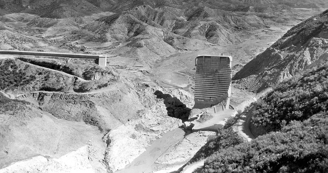 St. Francis Dam after the 1928 disaster