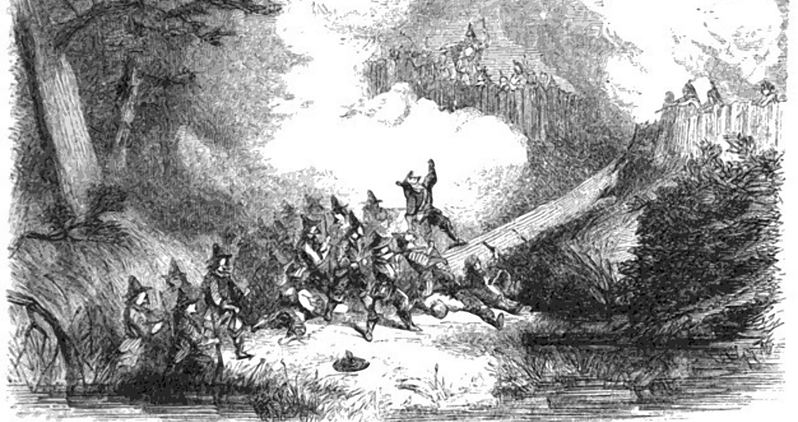 Capture of King Philip's fort