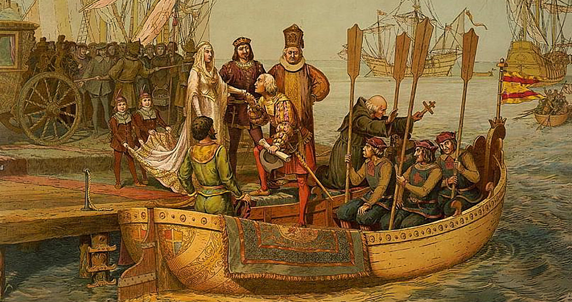 Columbus Departs From Spain