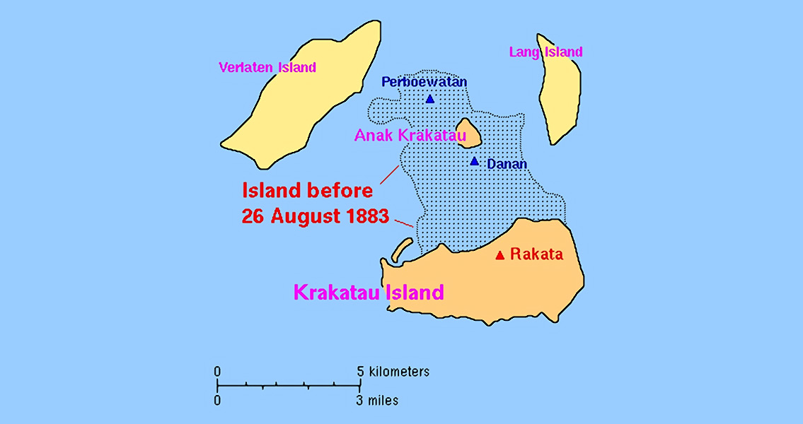 Krakatoa Eruption Starts