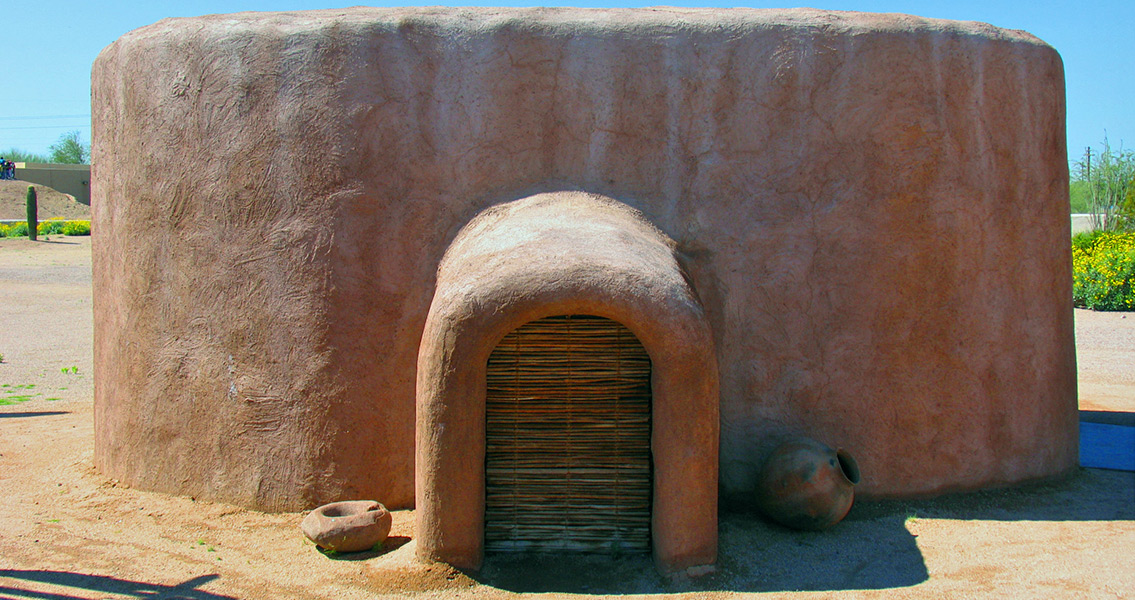 Puebloan Pithouse Replica in Arizona