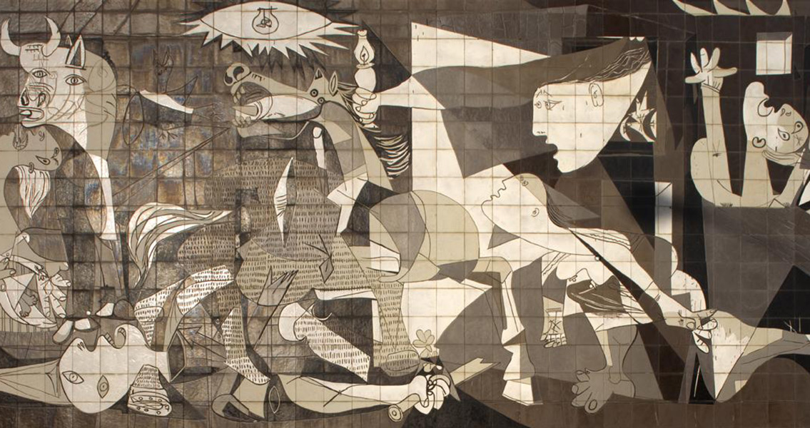 Mural of Guernica, in in Guernica, Spain (3)