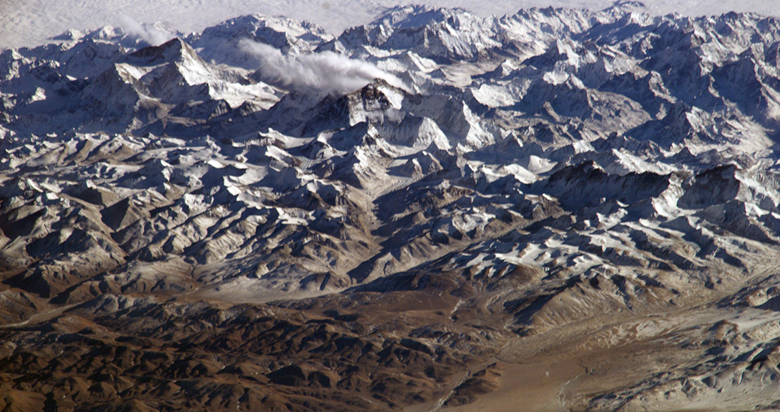 The Himalayas from the International Space Station