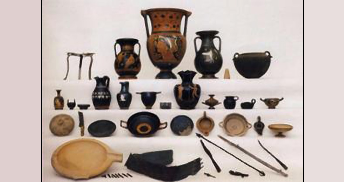 Greek Vases, Banquet Implements and Metal Weapons (2)