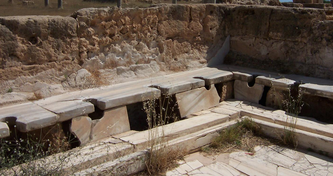 Roman Latrines from Lepcis Magna in Libya