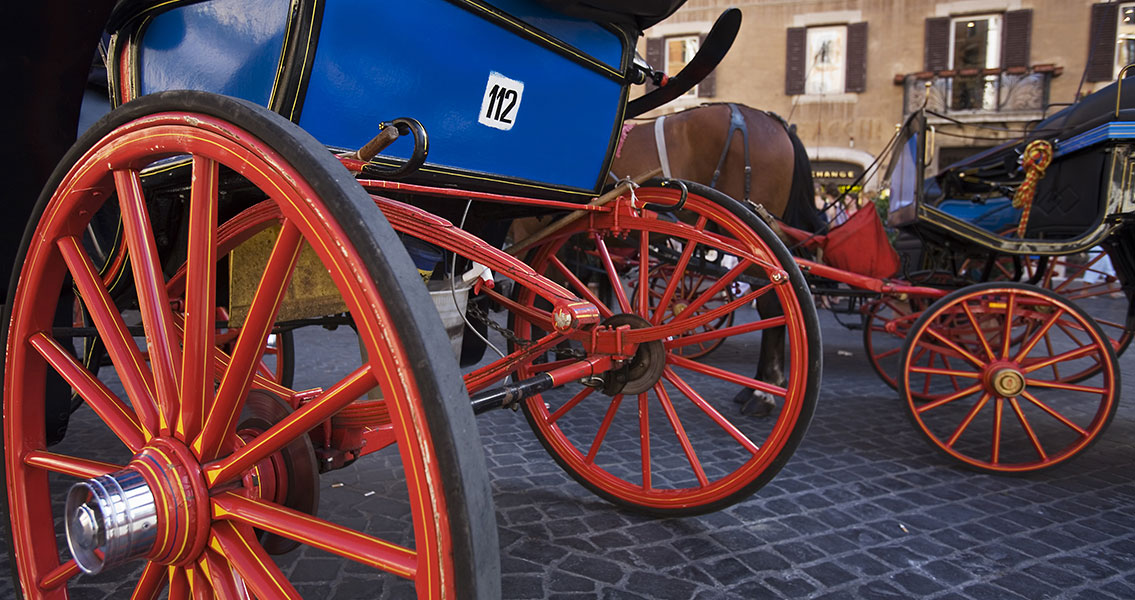Horse Drawn Carriages in Piazza Spagna (2)
