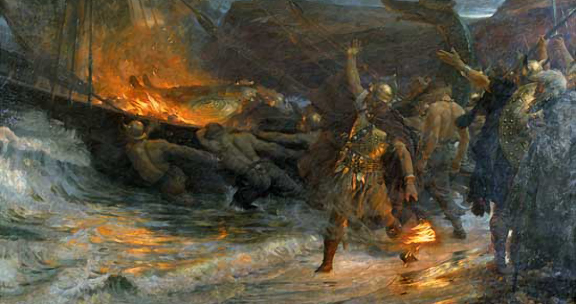 The funeral of a Viking (2)