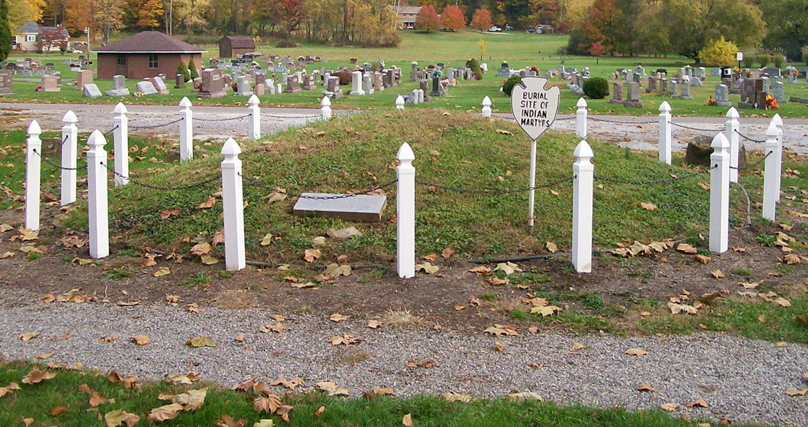 Gnadenhutten Massacre site mass grave