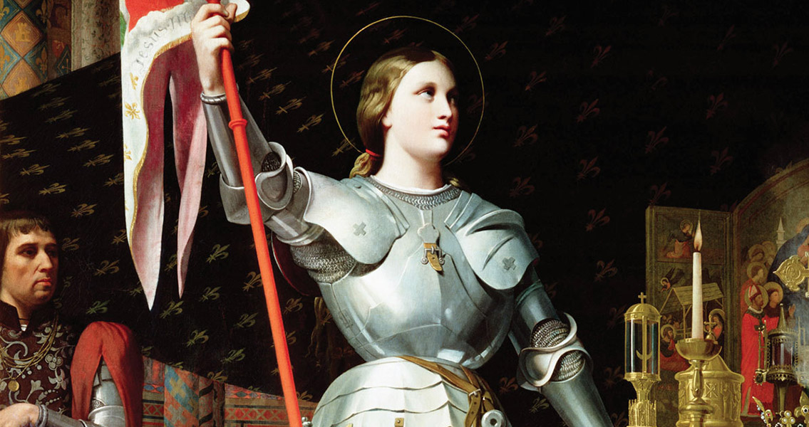 Joan of Arc at the coronation of Charles VII