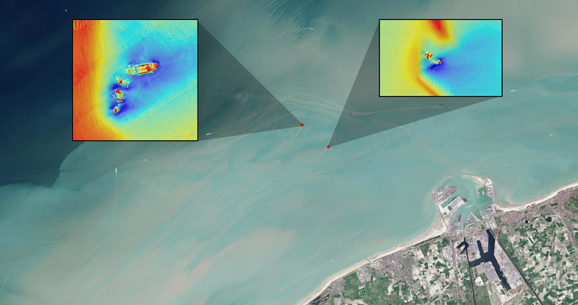 Shipwrecks Seen by Landsat Satellites