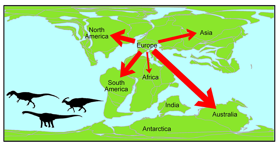 Dinosaur Movement Research Reveals European Exodus