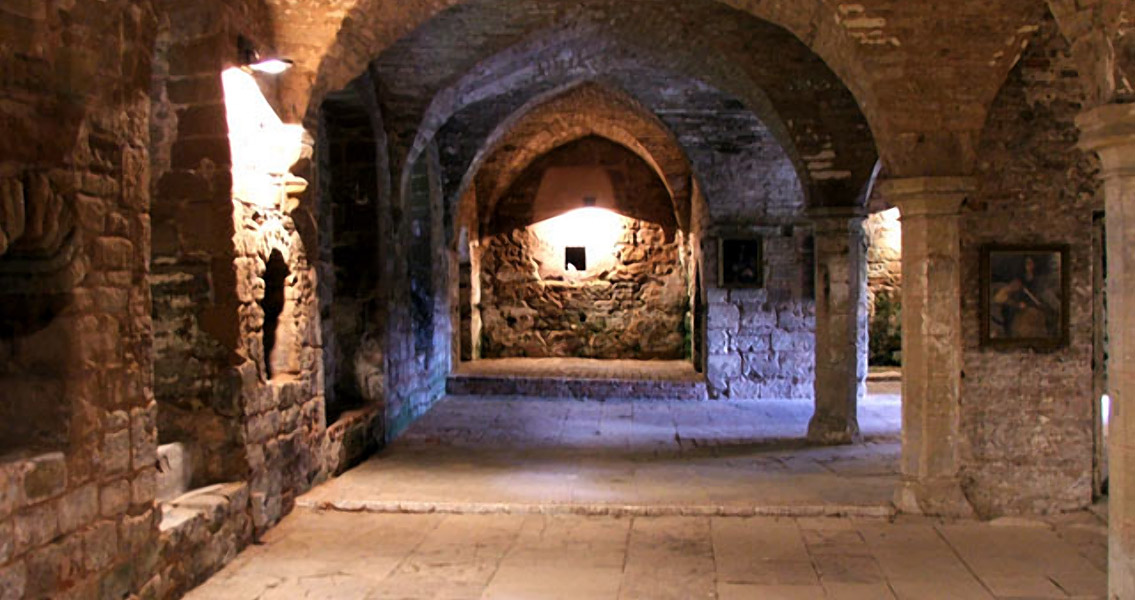 Underneath Rufford Abbey