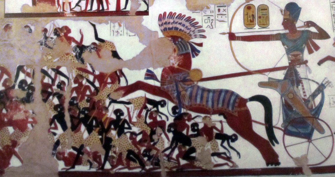 Rameses II Charging Nubians