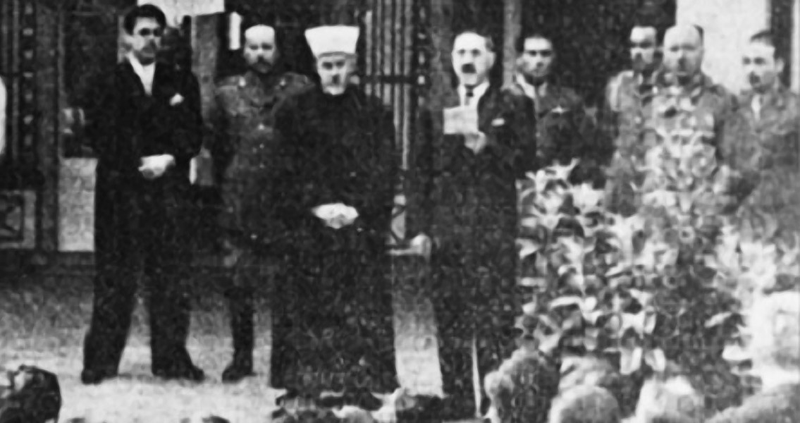 al-Gaylani and Hsseini at the anniversary of the 1941 Iraqi coup