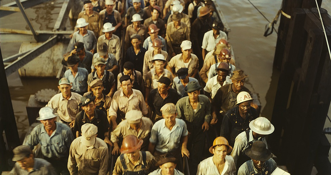 Workers Leaving Pennsylvania Shipyards Beaumont, Texas (2)