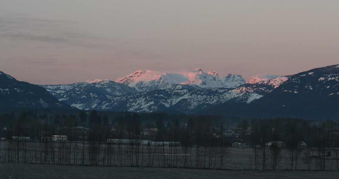 Comox Glacier over the Comox Valley