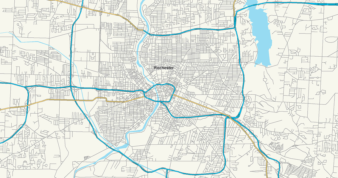 Rochester New York Highways Map