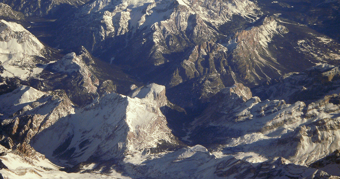 Aerial Photograph of the Dolomites (2)