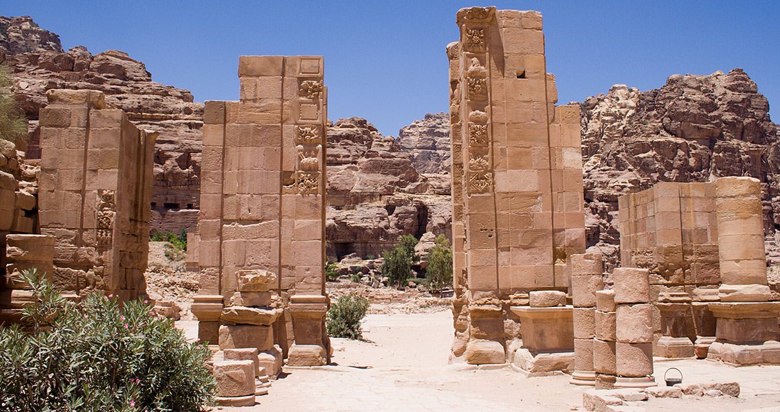 The Ruins of the Gate along Petra's Main Road