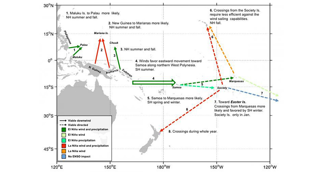 El Nino Likely Helped Ancient Seafarers Colonise Remote Oceania