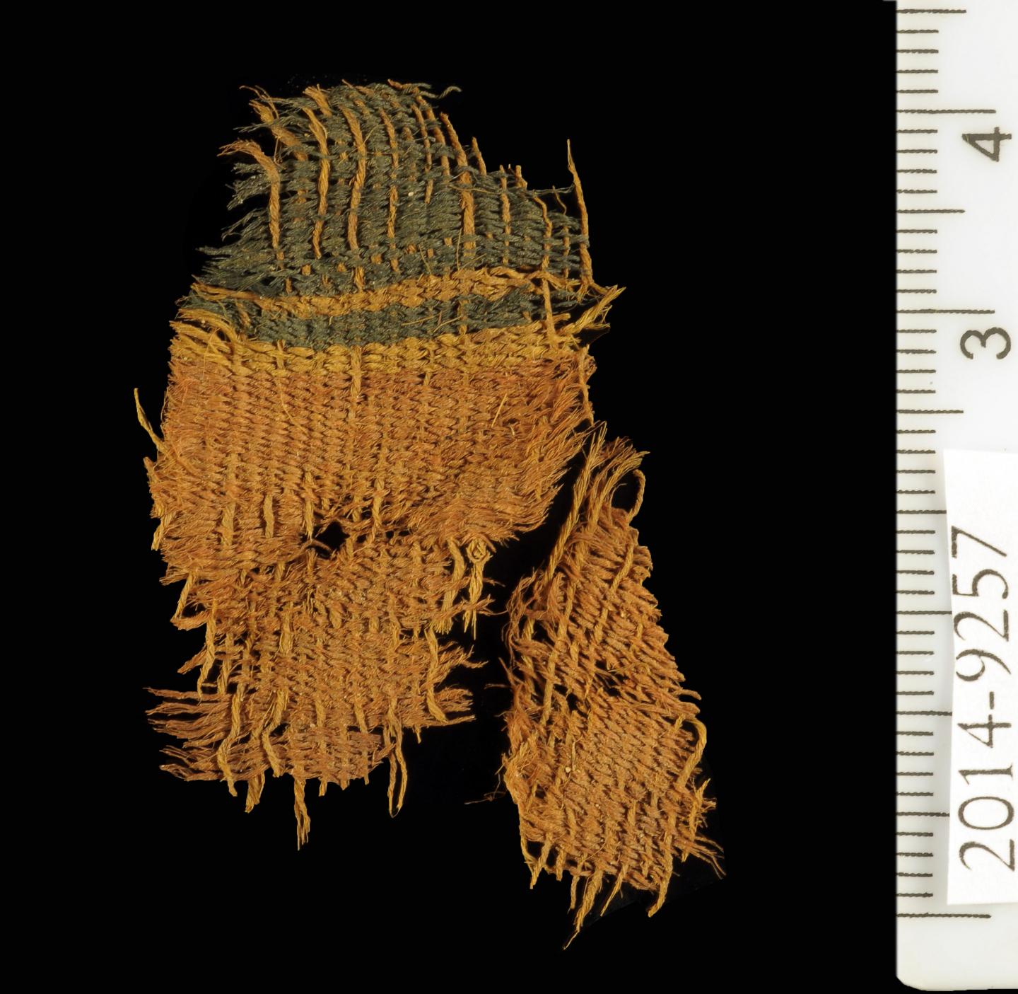 Dyed textile at Timna