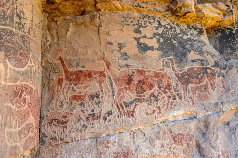 What is Taira rock art, and what does it tell us about ancient desert culture in Chile?